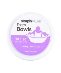 Tazón de foam Simply Value