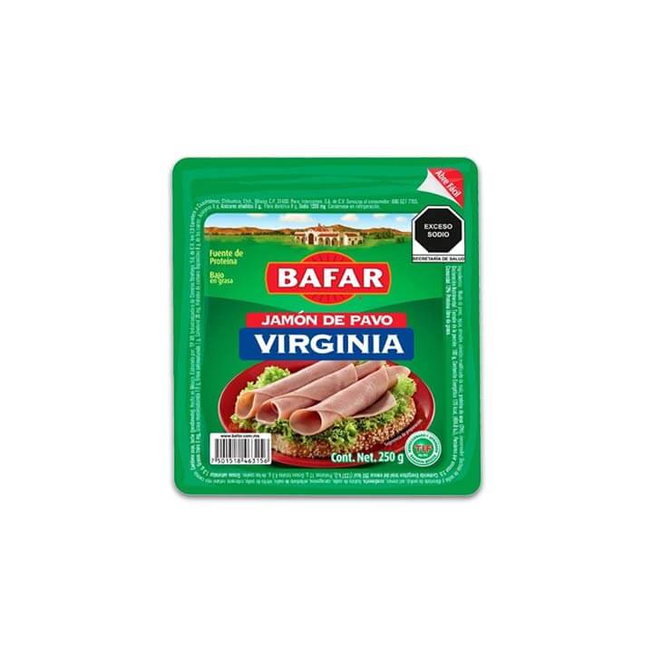 Jamón de pavo Virginia Bafar