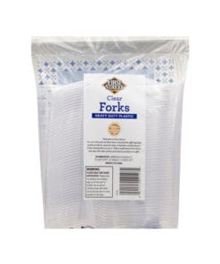 Alternative view of Tenedores de plástico blanco First Street