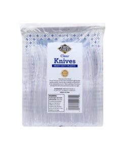 Alternative view of Cuchillos de plástico transparente First Street
