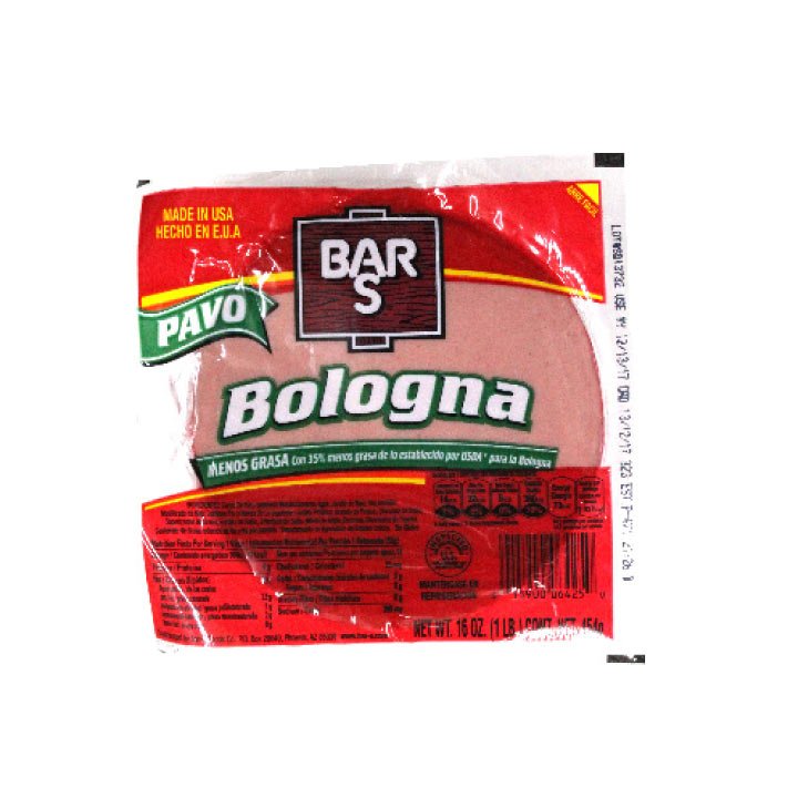 Bolognia de pavo Bar S