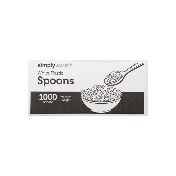 Cucharas de plástico Simply Value 1000 pz