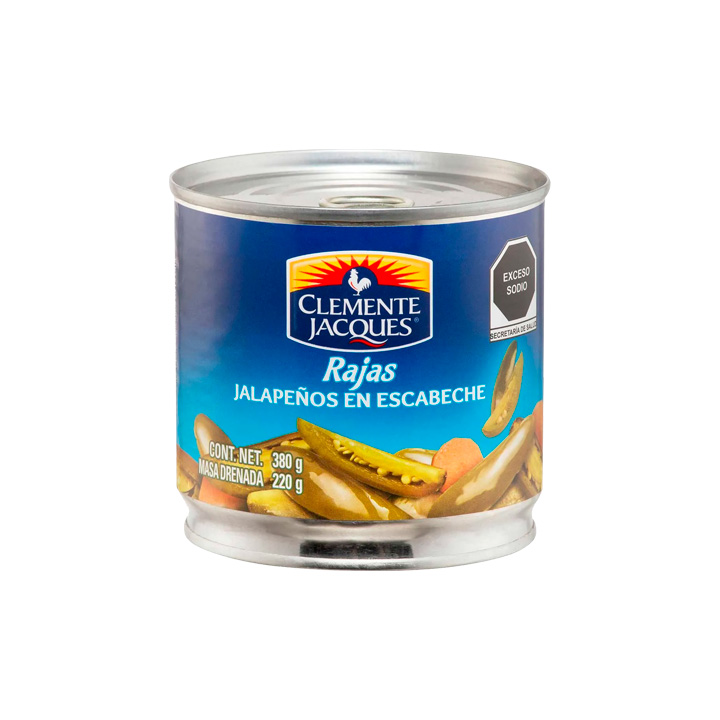 Chile jalapeño en rajas Clemente jacques (380 g)