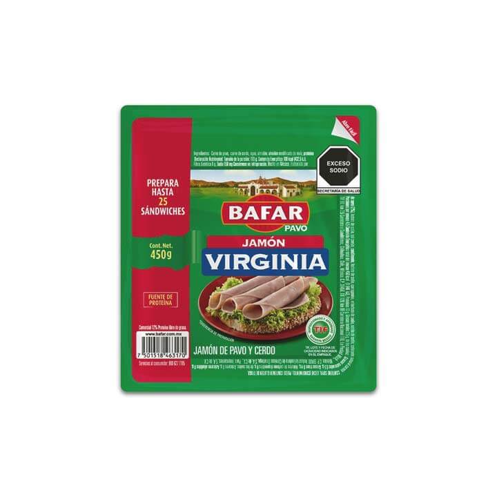 Jamón virginia Bafar (450 g)