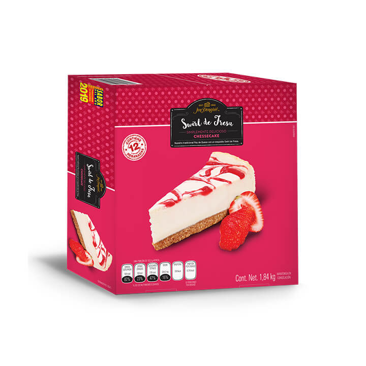 Pay de queso sabor a fresa Jon Donaire