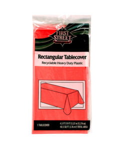 Mantel rectángular color rojo First Street