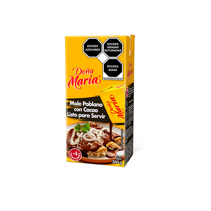 Mole poblano con chocolate blanco Doña María