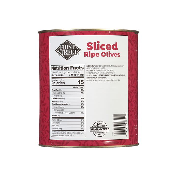 Aceituna negra rebanada First Street (1.56 kg) - Image 2