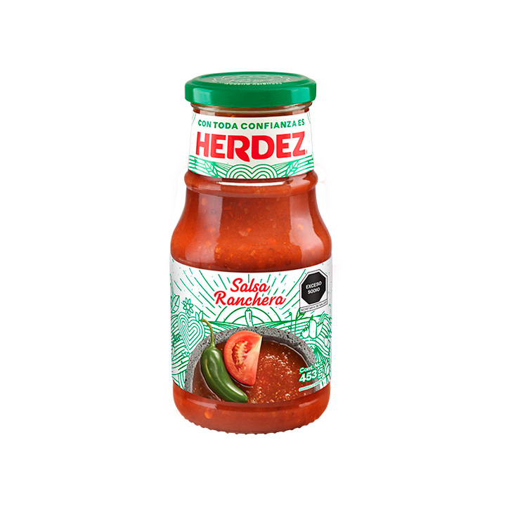 Salsa ranchera Herdez (453 g)