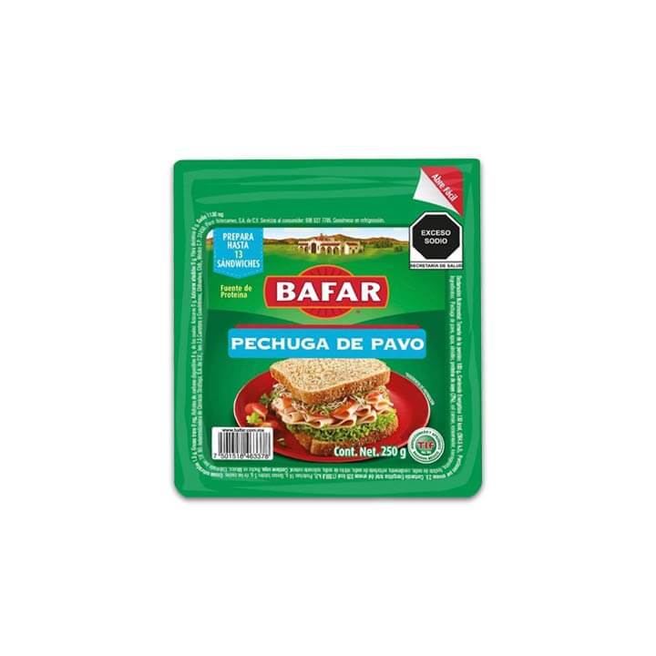 Jamón pechuga de pavo Bafar