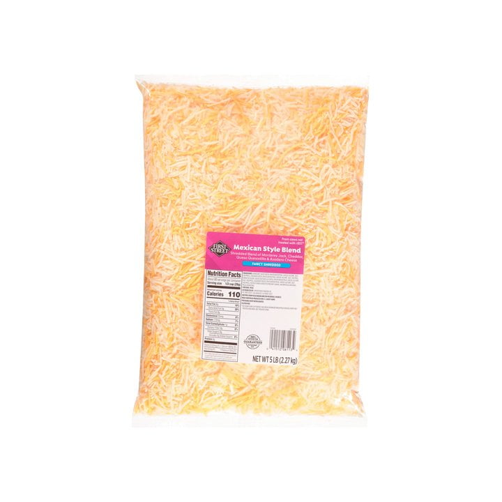 Queso rallado mezcla estilo mexicano First Street