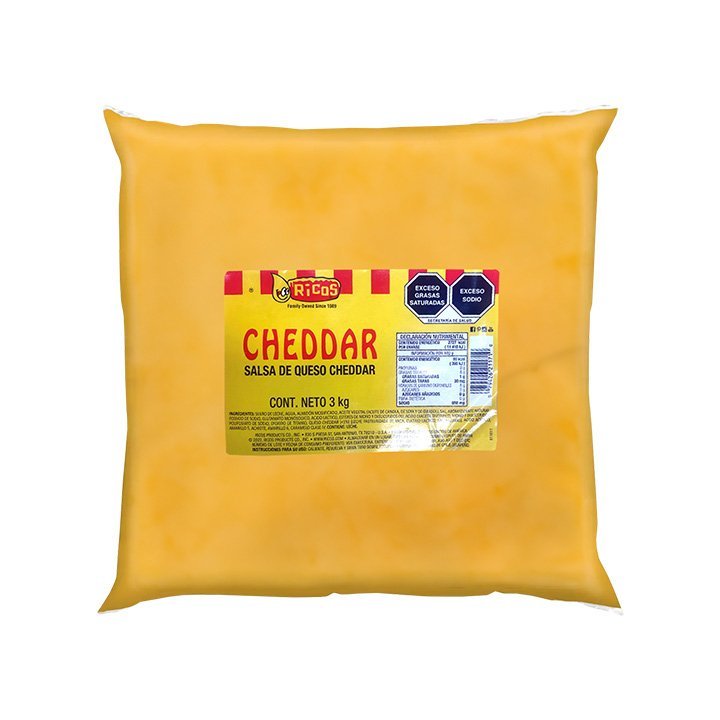 Queso para nachos tipo Cheddar Rico