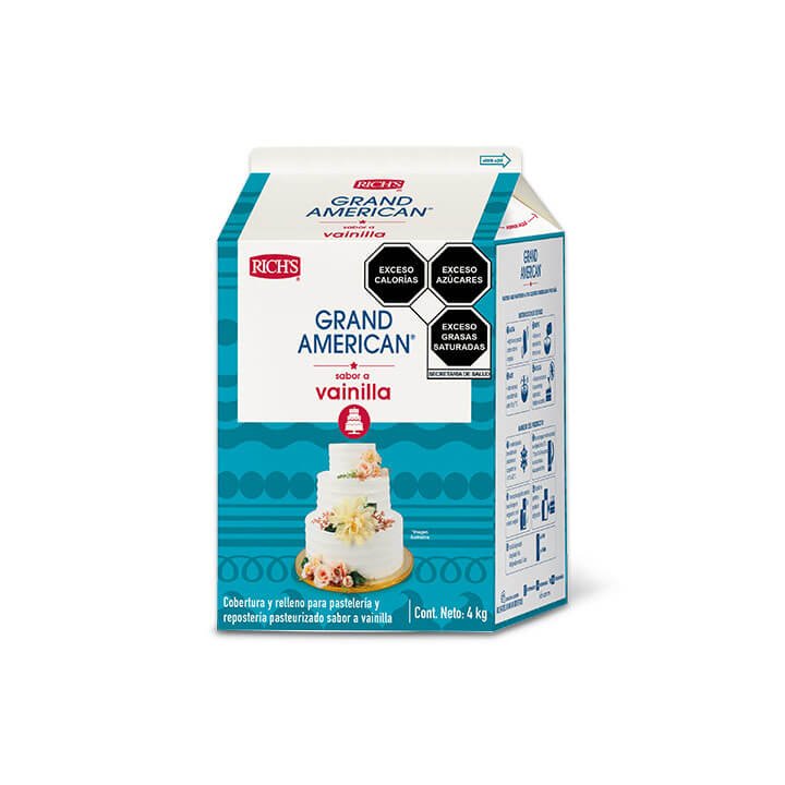 Crema grand american sabor vainilla Rich's (4 kg)