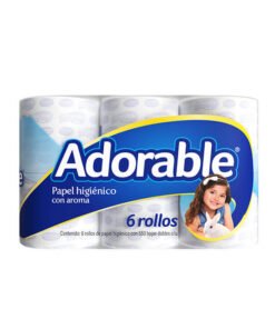 Papel higiénico con aroma Adorable (6 rollos)