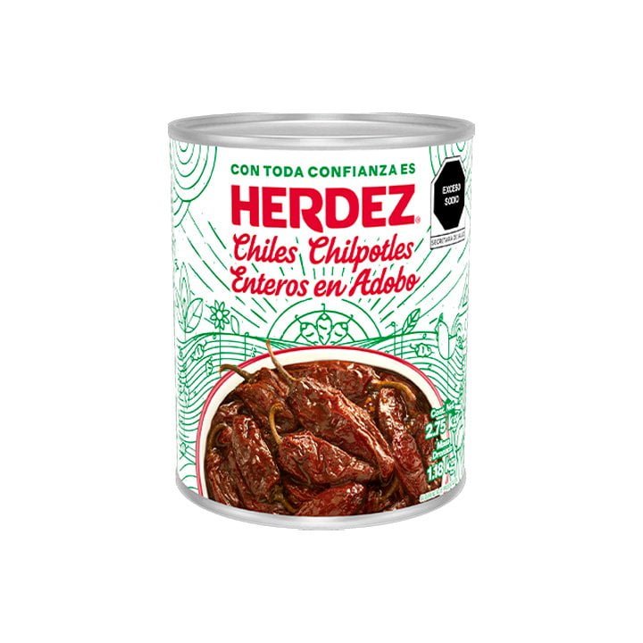 Chiles Chipotles enteros en adobo Herdez