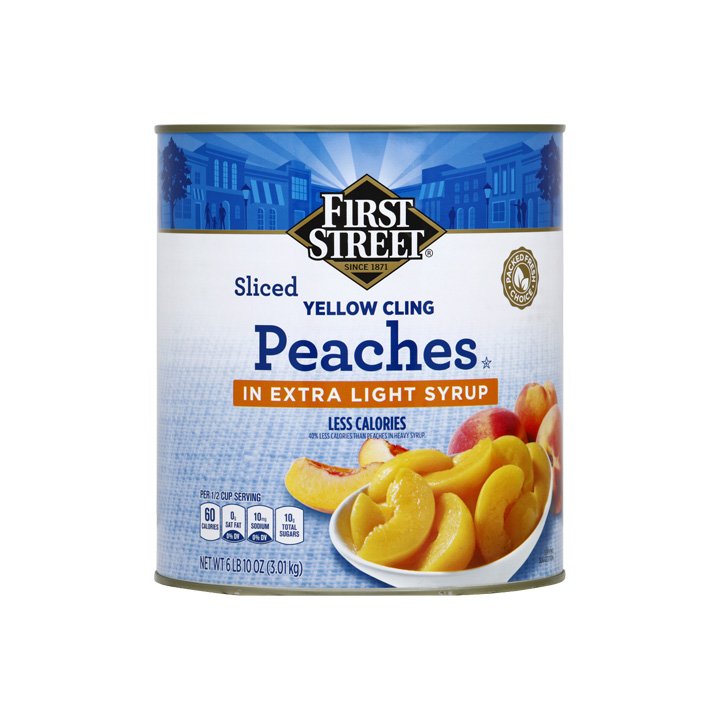 Durazno rebanado en almíbar ligero First Street