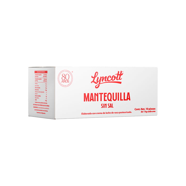 Mantequilla sin sal Lyncott