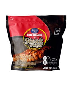 Carne para hamburguesa con Sirloin American Beef (8 pz)