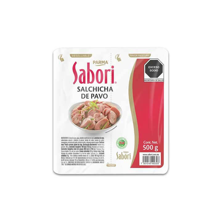 Salchicha de pavo Sabori