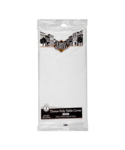 Mantel rectangular blanco First Street