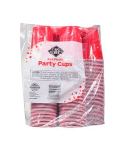 Alternative view of Vasos de plástico rojo First Street