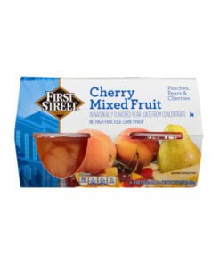 Alternative view of Vaso de frutas mixtas con almíbar ligero First Street