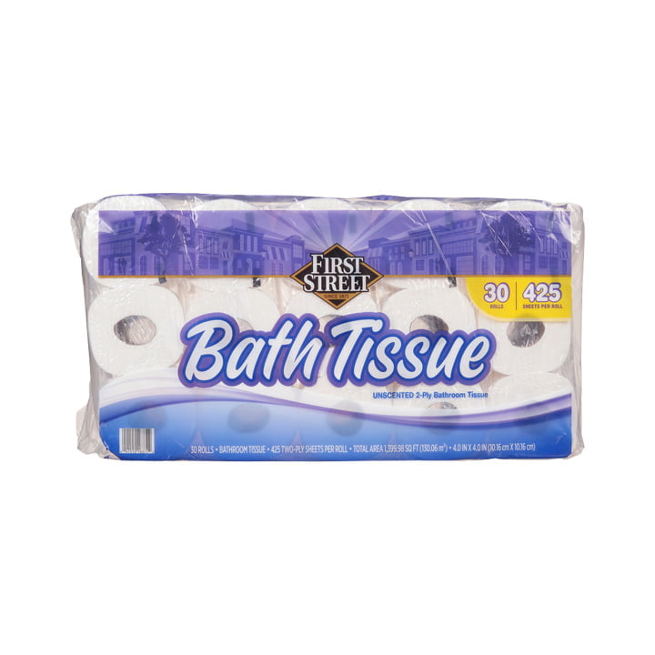Papel higiénico doble capa First Street (30 pz)