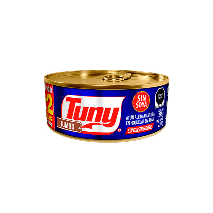Atún aleta amarilla en agua Tuny (295 g)