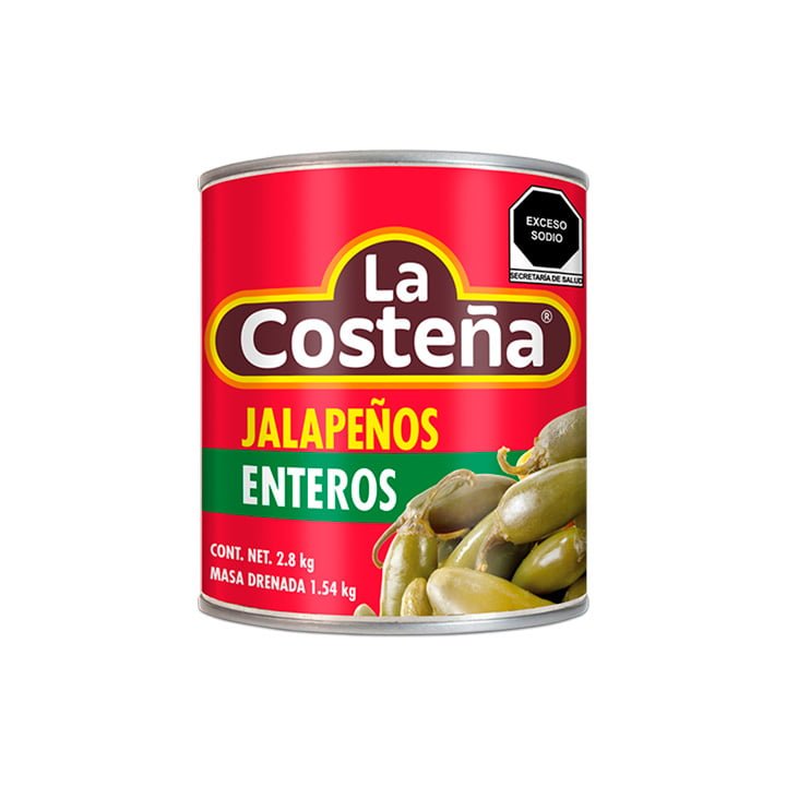 Chiles jalapeños enteros La Costeña