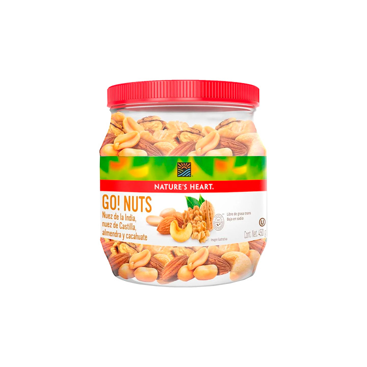 Botana mezcla de almendras Go Nuts Nature´s Mix
