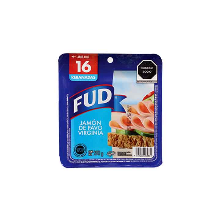 Jamón de pavo virginia FUD (250 g)