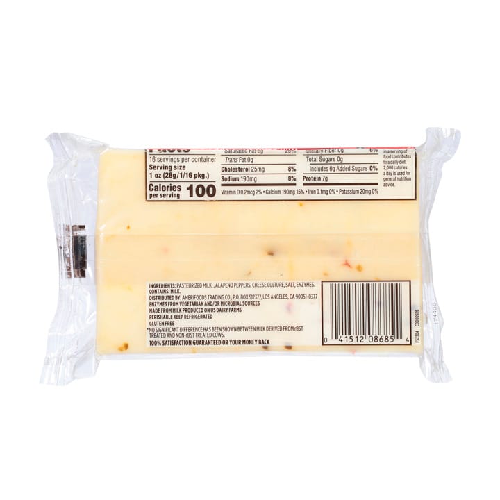 Queso pepper jack barra con jalapeño First Street - Image 2