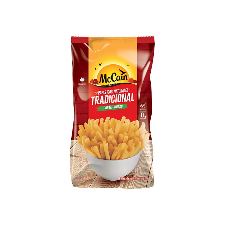 Papas corte grueso congeladas Mccain