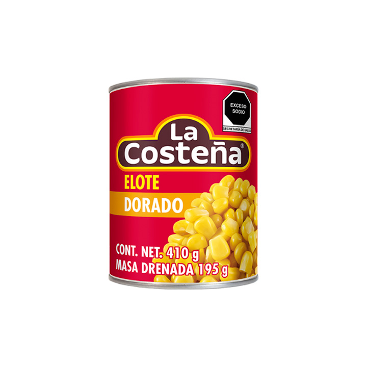 Elote dorado entero La Costeña