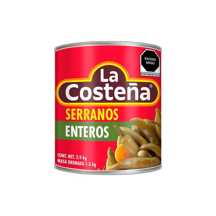Chiles serranos La Costeña