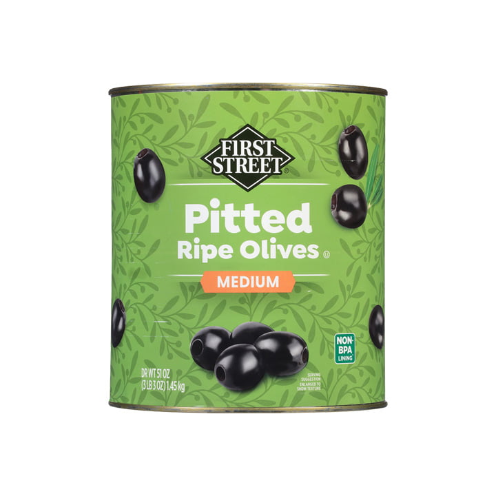 Aceituna negra mediana sin hueso First Street