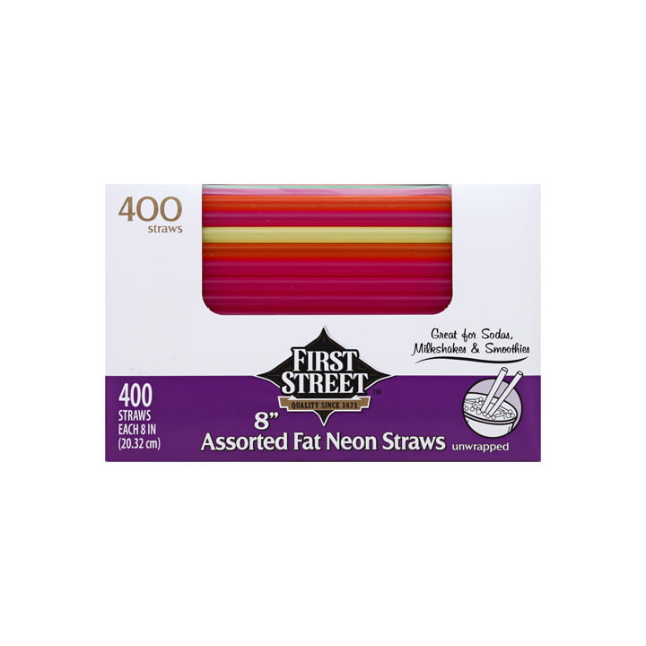 Popotes de colores 8" First Street