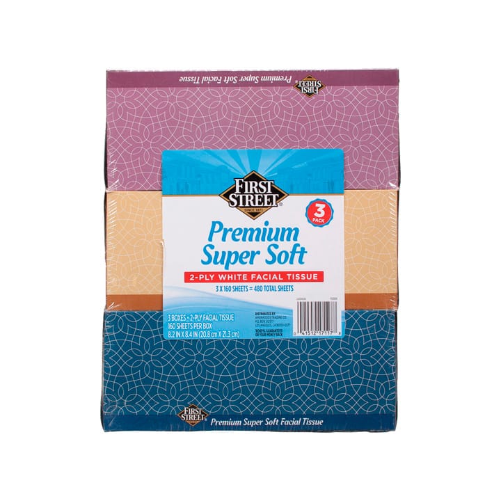 Pañuelo facial premium super suave First Street