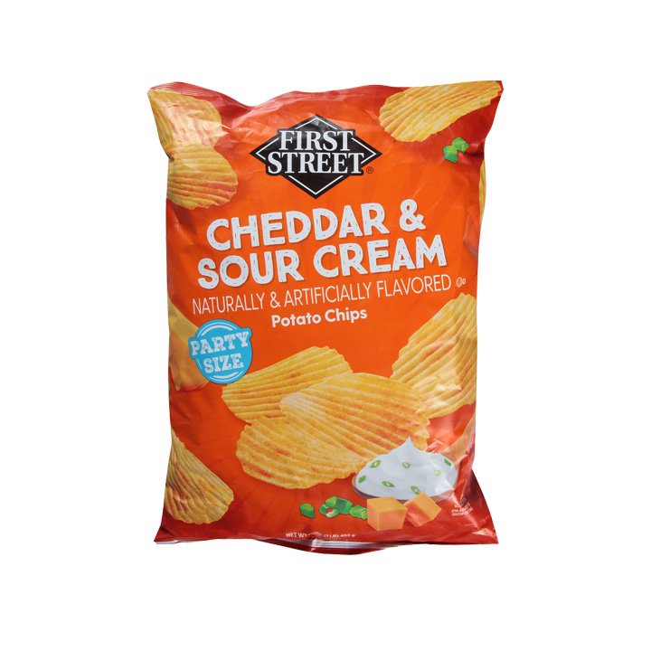 Papas sabor crema y cheddar First Street