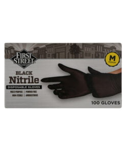 Guantes negro de nitrilo mediano First Street
