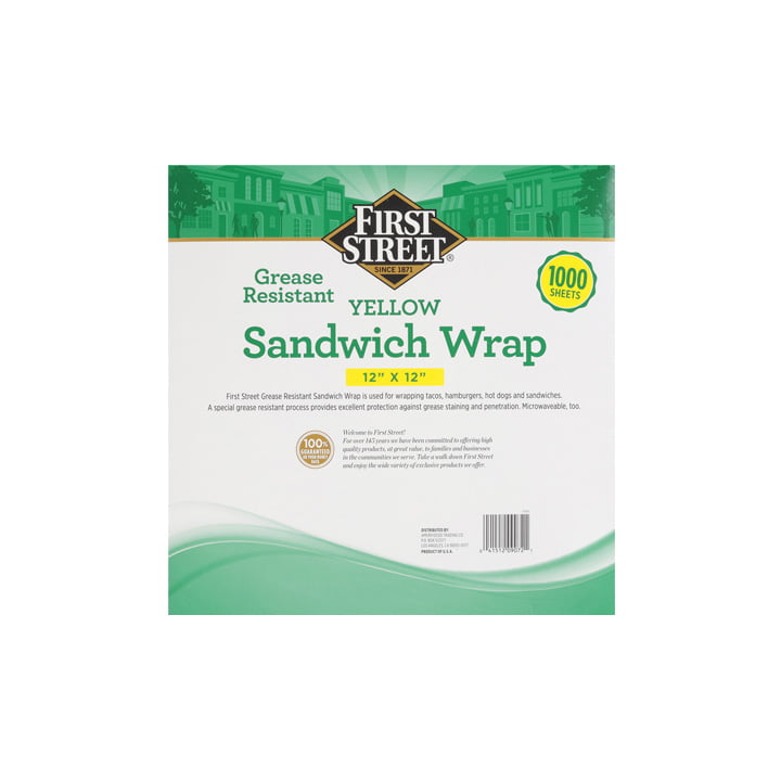 Envoltura amarilla para sandwich First Street - Image 2