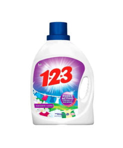 Detergente líquido para ropa con suavizante jazmín 123