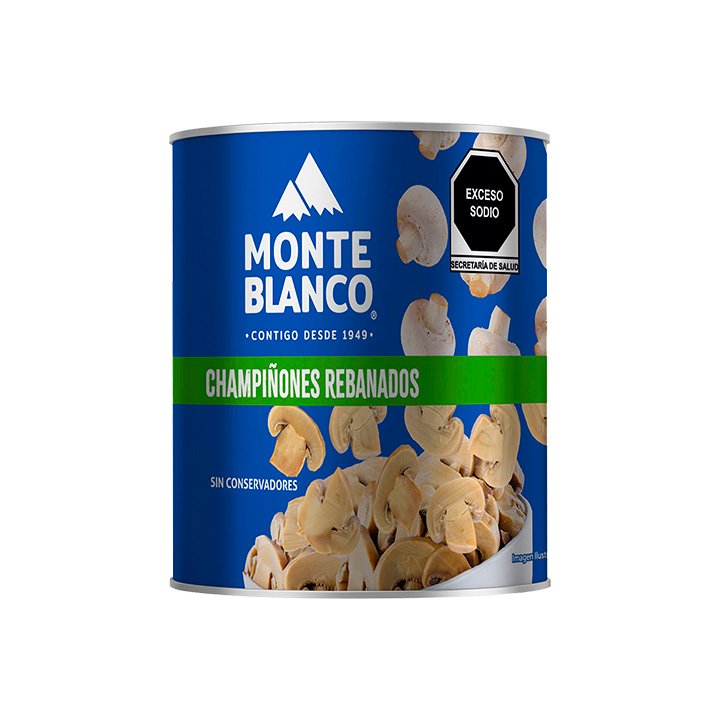 Champiñón rebanado Monte Blanco