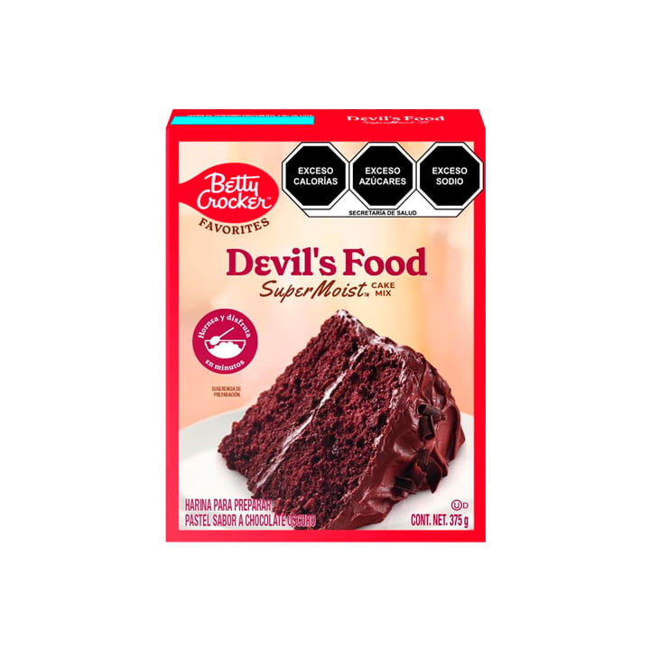 Harina para pastel devil's food Betty Crocker