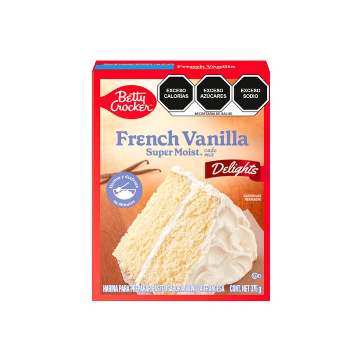 Harina para pastel french vanilla Betty Crocket