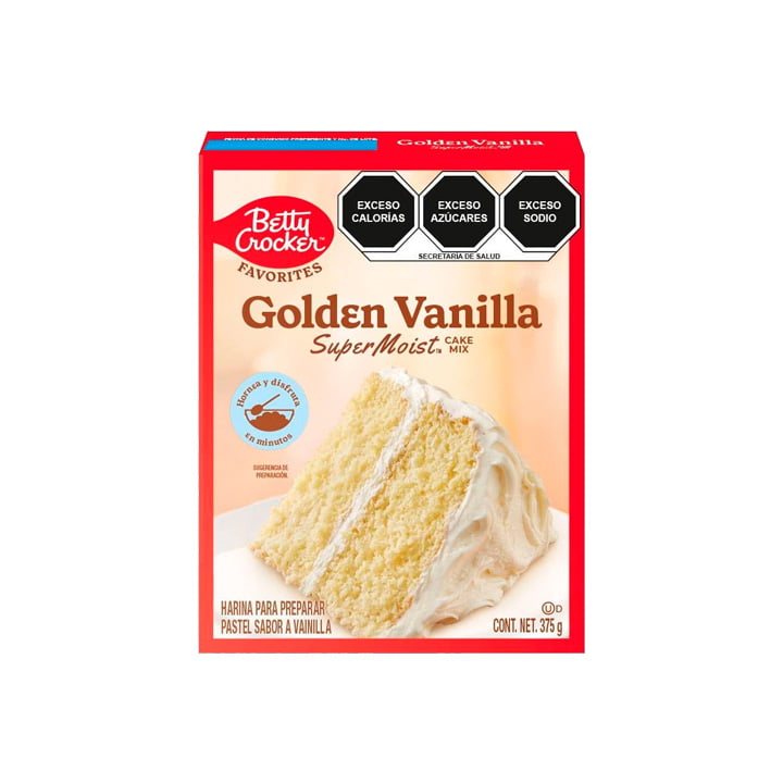 Harina para pastel golden vanilla Betty Crocker