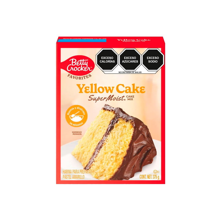 Harina para pastel yellow cake Betty Crocker