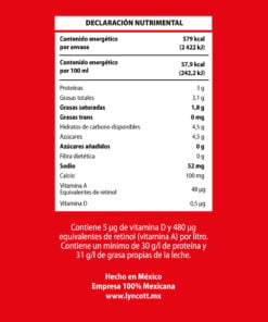 Alternative view of Leche deslactosada UTH Lyncott