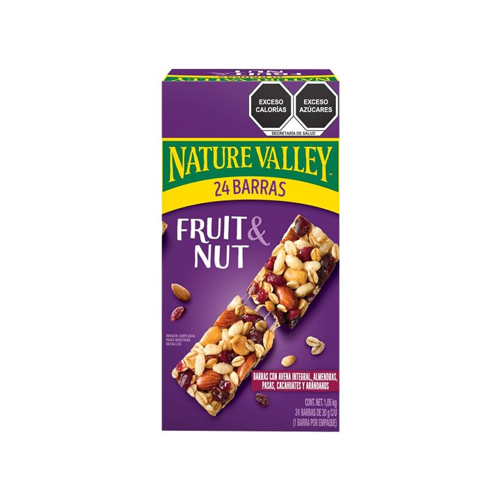 Barras con avena integral y mix frut Nature Valley