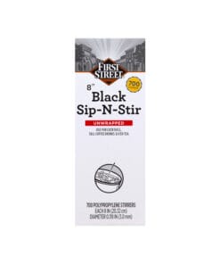 Agitador negro 8" First Street